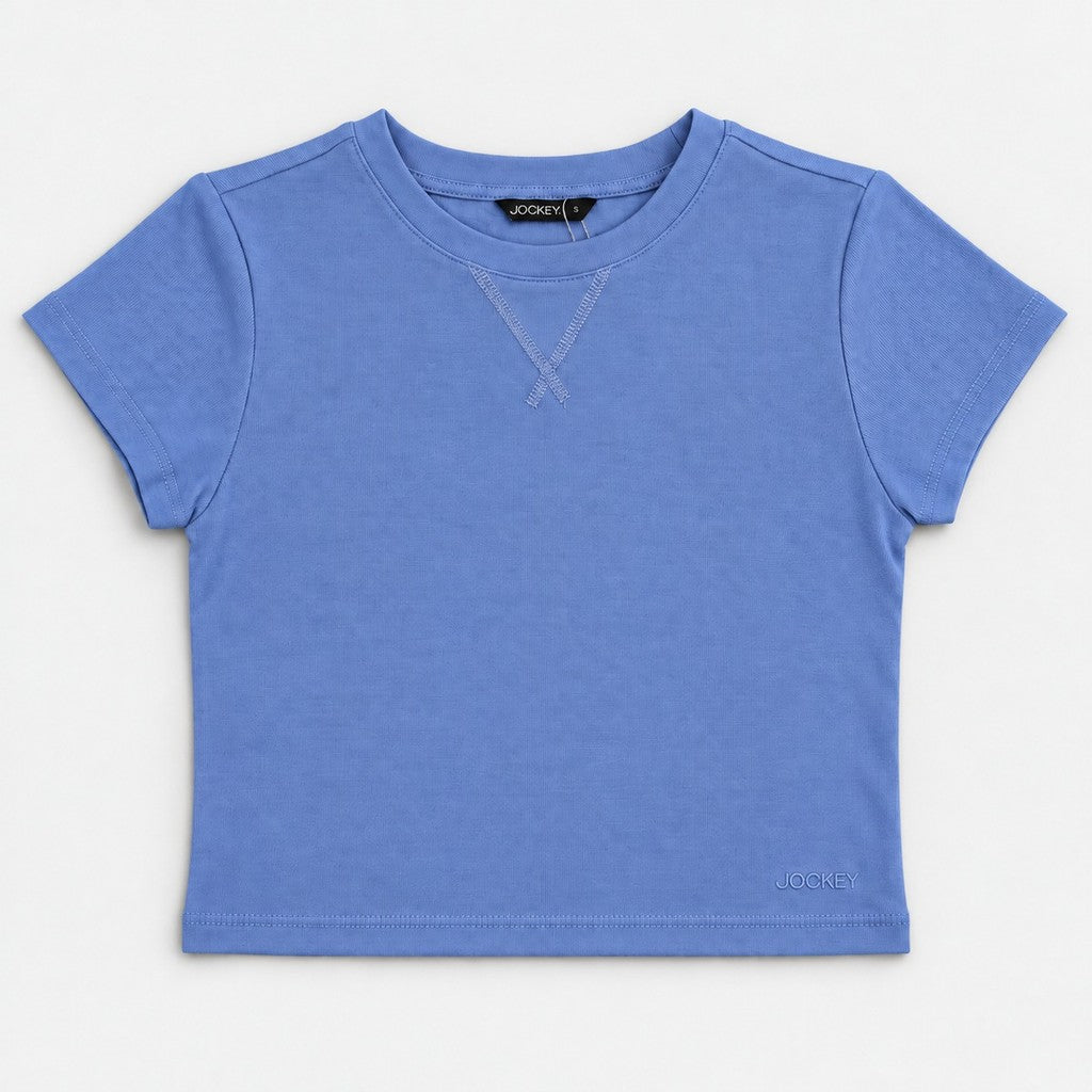 Jockey Women's Rib Mini Tee | Cotton Blend | JLT671124