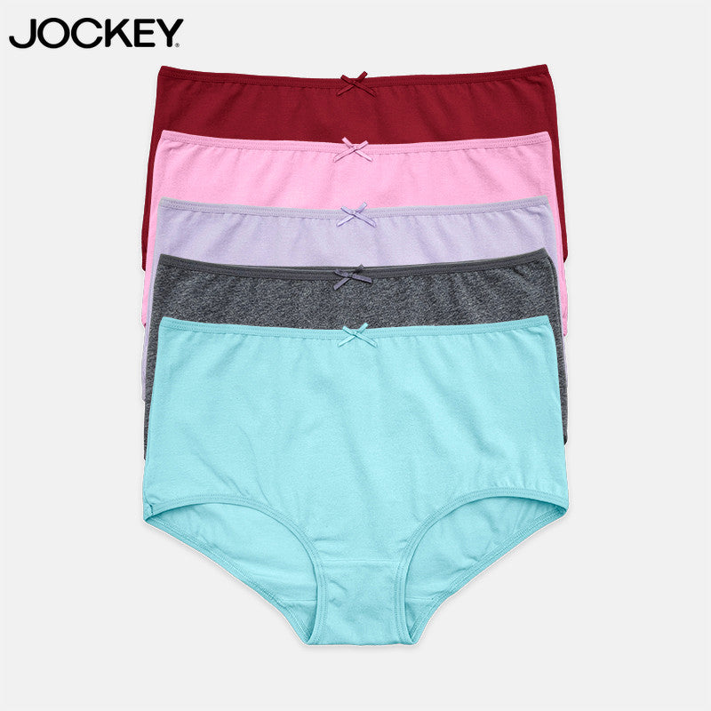 Jockey® 5pcs Ladies' Panties Cotton Spandex Maxi | FRESH | JLU278245
