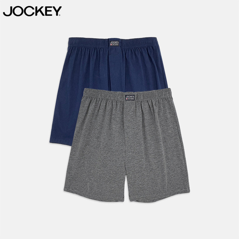 Jockey® 2pcs Men's Knit Boxer Shorts Cotton JMX338710