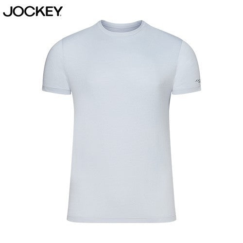 Jockey® Cotton Single Jersey Basic Tee with High Den Logo on sleeve | JMT938617