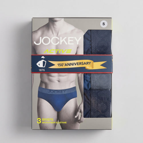 Jockey Men's Active Mini Briefs 3-Pack | Microfiber Elastane | JMB659999