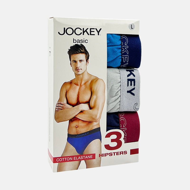 Jockey® Cotton Elastane Hipster Brief 3-Pack | JMB958471