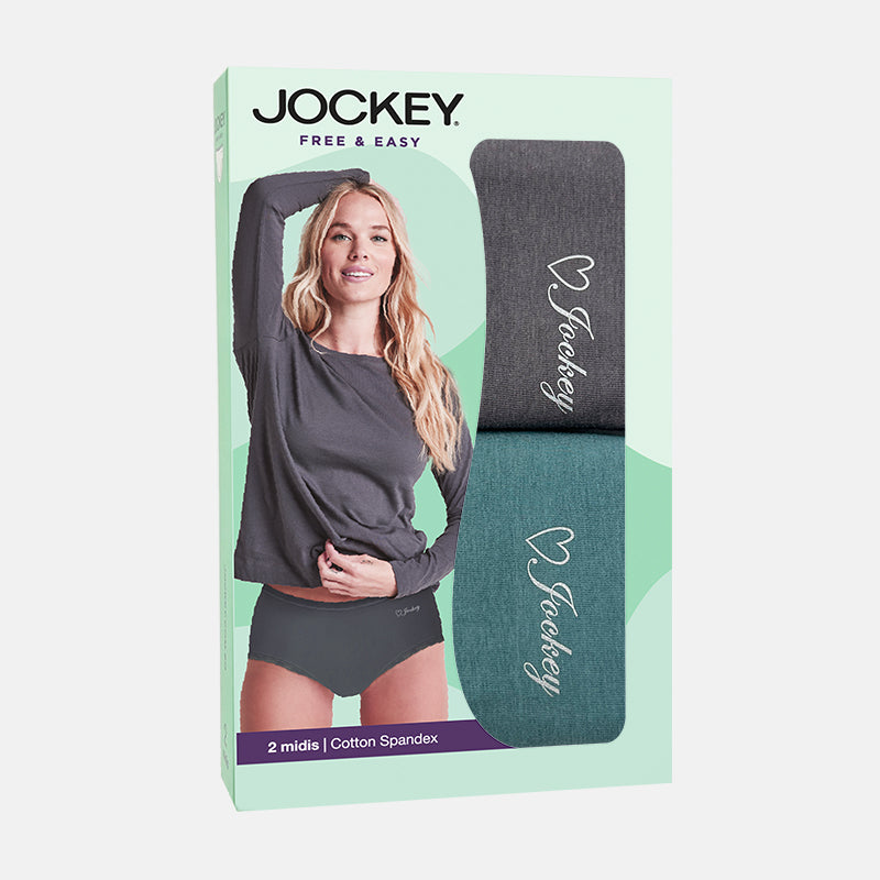 Jockey® Ladies' Panties Midi 2-pack | Free & Easy | JLU338660