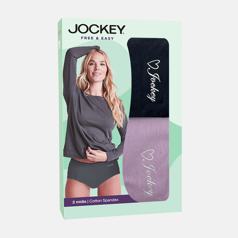 Jockey® Ladies' Panties Midi 2-pack | Free & Easy | JLU338660