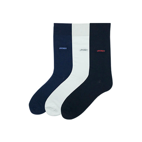 Jockey® Cotton Elastane Full Length Socks 3-Pack | JMS639257