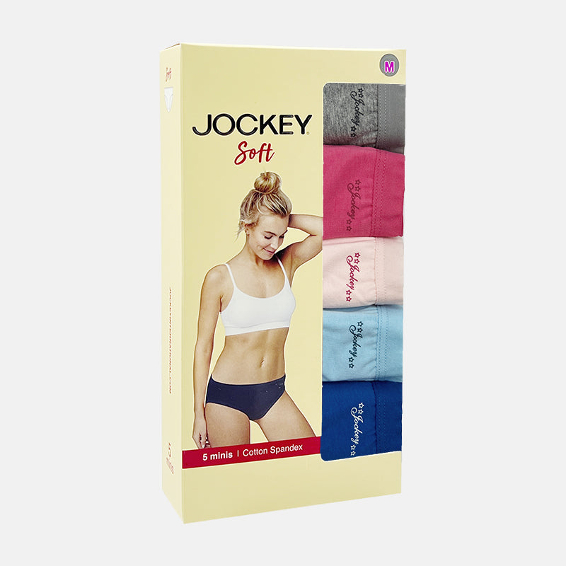 Jockey® Cotton Spandex Mini Panties 5-Pack | SOFT | JLU308767