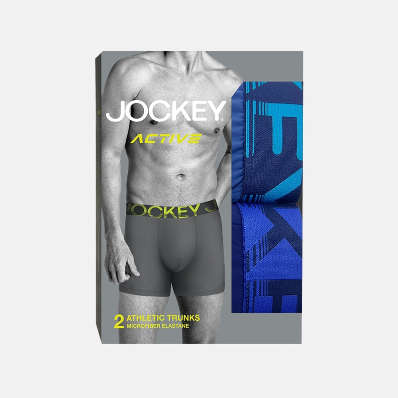 Jockey® Microfiber Elastane Athletic Trunks 2-Pack | Active | JMX539634