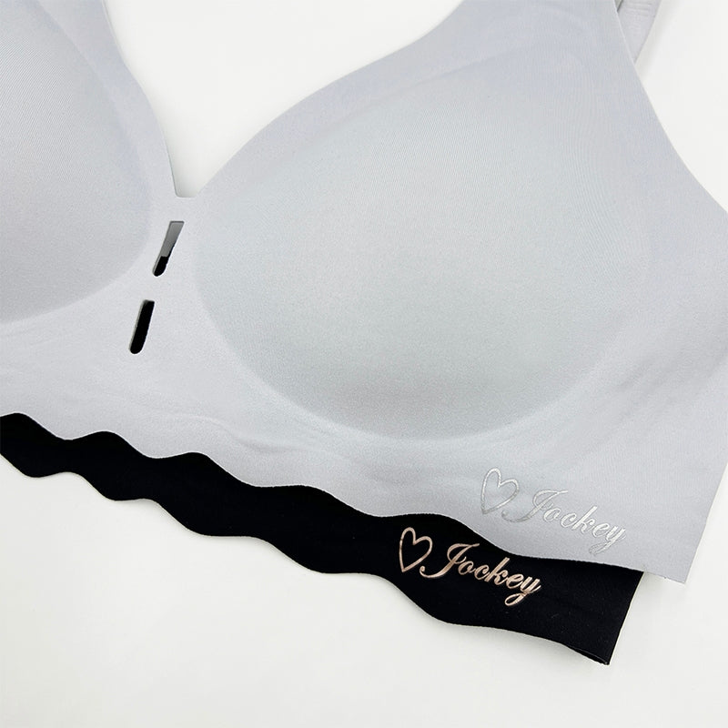 Jockey® Low V Wire Free Bra JLR359058BLK/LGY