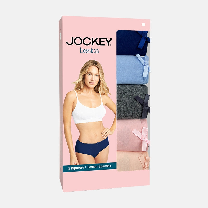 Jockey® Cotton Spandex Hipster Panties 5-pack | JLU308620