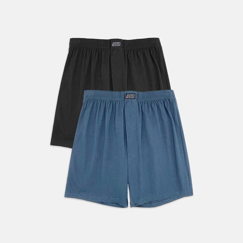 Jockey® 2pcs Men's Knit Boxer Shorts Cotton JMX338710