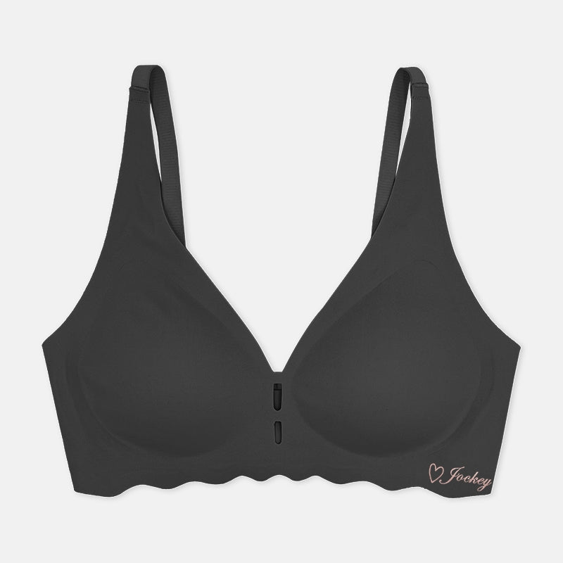 Jockey® Low V Wire Free Bra JLR359058BLK/LGY