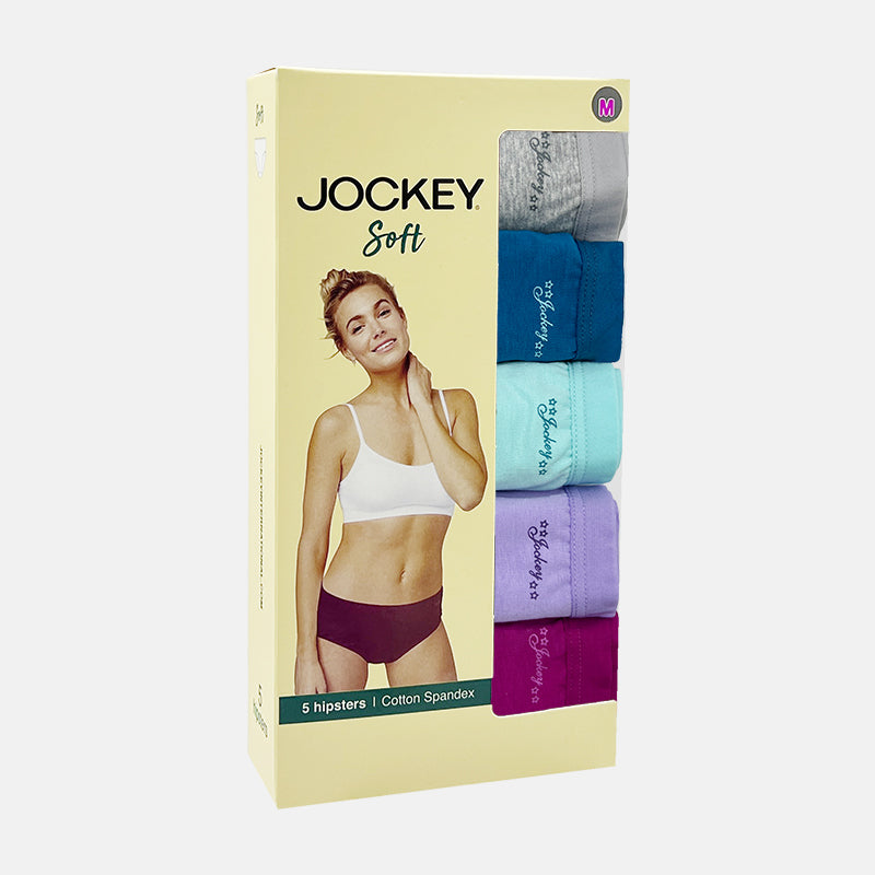 Jockey® Cotton Spandex Hipster Panties 5-Pack | SOFT | JLU308768