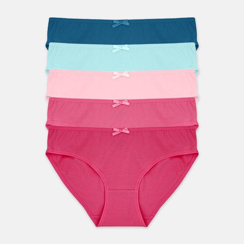 JOCKEY® COTTON SPANDEX MINI PANTIES 5-PACK | BLOOM | JLU378914