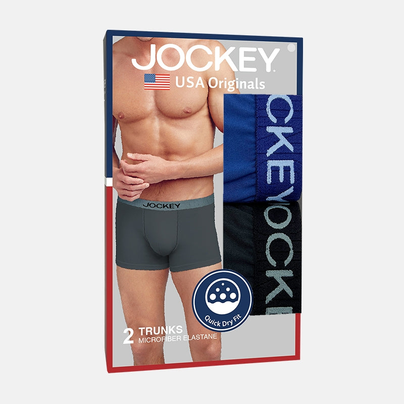 Jockey® Microfiber Elastane Trunks 2-Pack | USA Originals | JMX358860