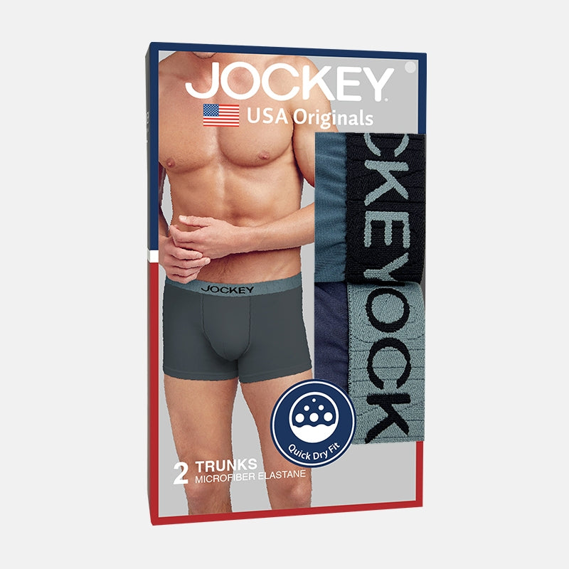 Jockey® Microfiber Elastane Trunks 2-Pack | USA Originals | JMX358860