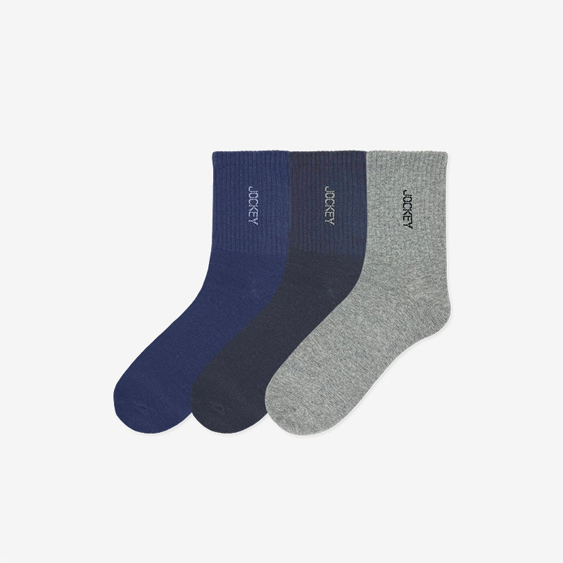 Jockey® Cotton Elastane Quarter Length Socks 3-Pack | JMS639261