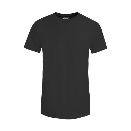 Jockey® Cotton Single Jersey Basic Tee with High Den Logo on sleeve | JMT938617