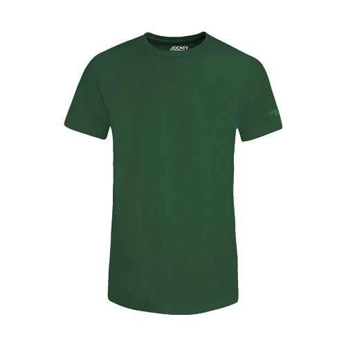 Jockey® Cotton Single Jersey Basic Tee with High Den Logo on sleeve | JMT938617