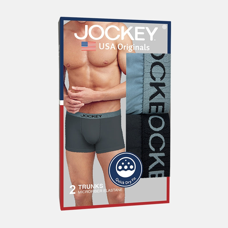 Jockey® Microfiber Elastane Trunks 2-Pack | USA Originals | JMX358860