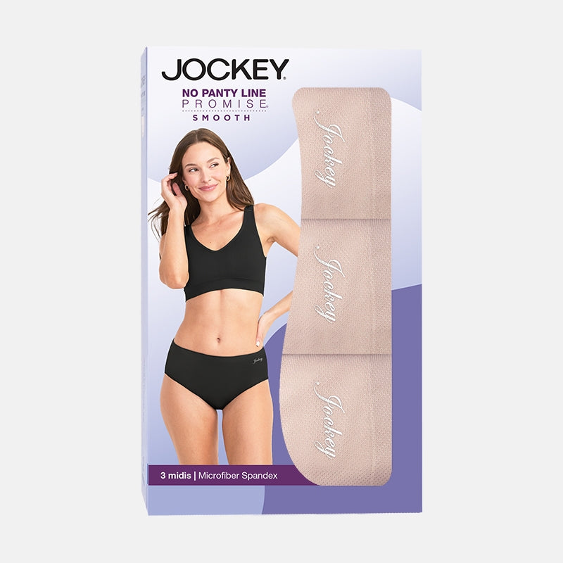 Jockey® No Panty Line Promise® Midi 3-pack | JLU539643