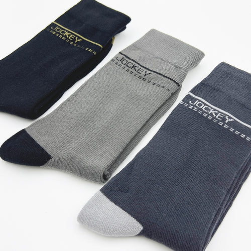 Jockey Men's Full Length Socks 3-Pack | Cotton Elastane | JMS639259