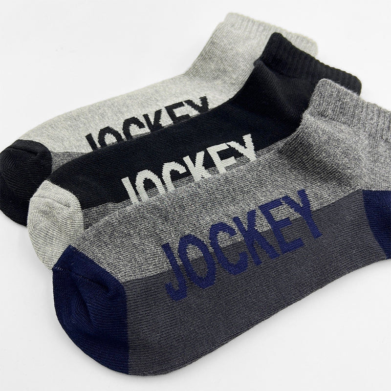 Jockey Men's Ankle Socks 3-Pack | Cotton Elastane | JMS639263