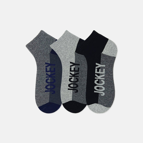 Jockey Men's Ankle Socks 3-Pack | Cotton Elastane | JMS639263
