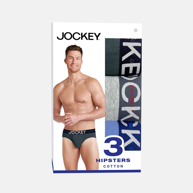 Jockey® Cotton Elastane Hipster Brief 3-Pack | JMB409503