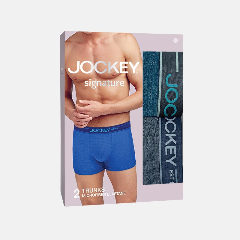 Jockey 2pcs Men Trunks Microfiber Elastane | Signature | JMX479360