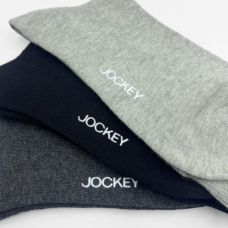 Jockey® Cotton Elastane Full Length Socks 3-Pack | JMS775533
