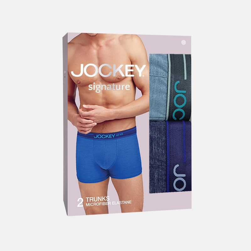 Jockey 2pcs Men Trunks Microfiber Elastane | Signature | JMX479360
