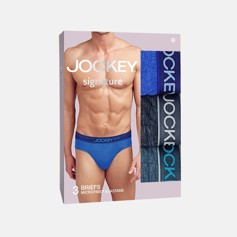 Jockey 3pcs Men's Briefs Microfiber Elastane | Signature | JMB479359