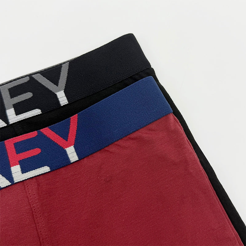 Jockey® Cotton Elastane Waistband Long Trunks 2-Pack | JMX579728
