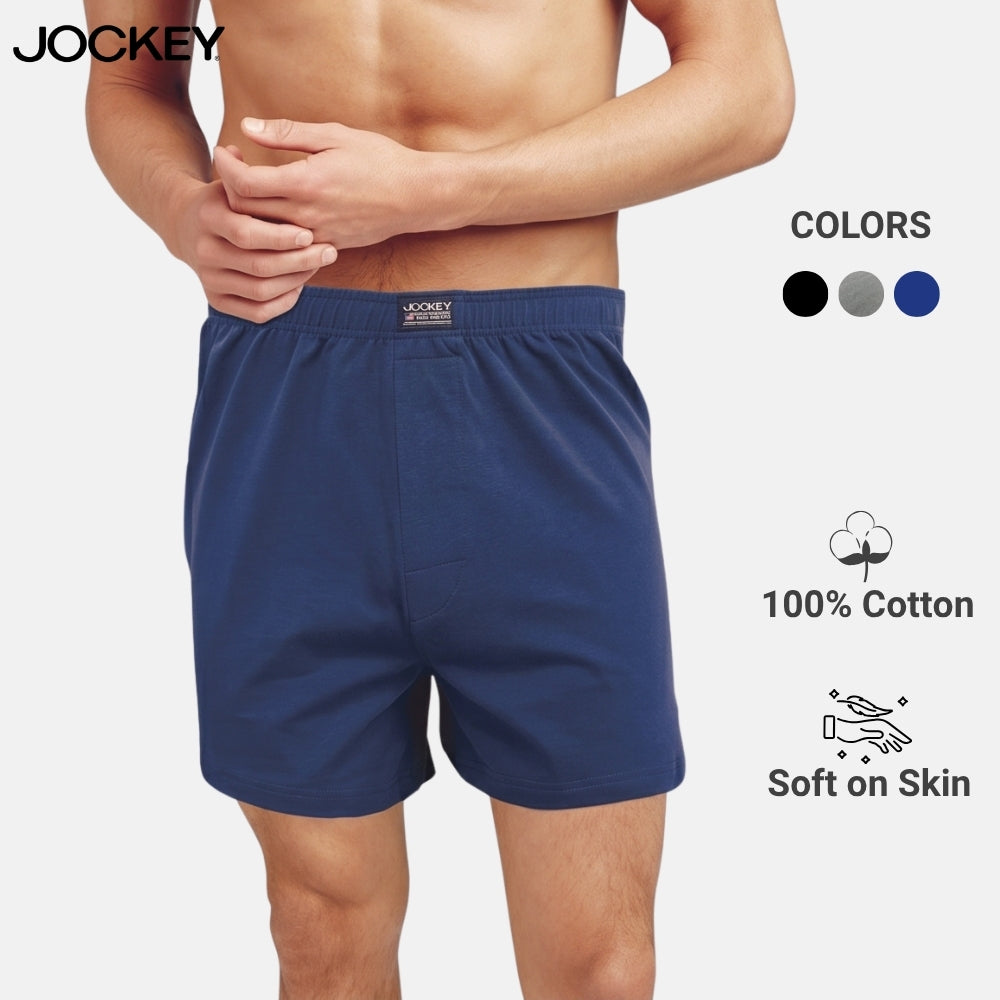 Jockey® 1pc Men's Knit Boxer Shorts Cotton JMX208618