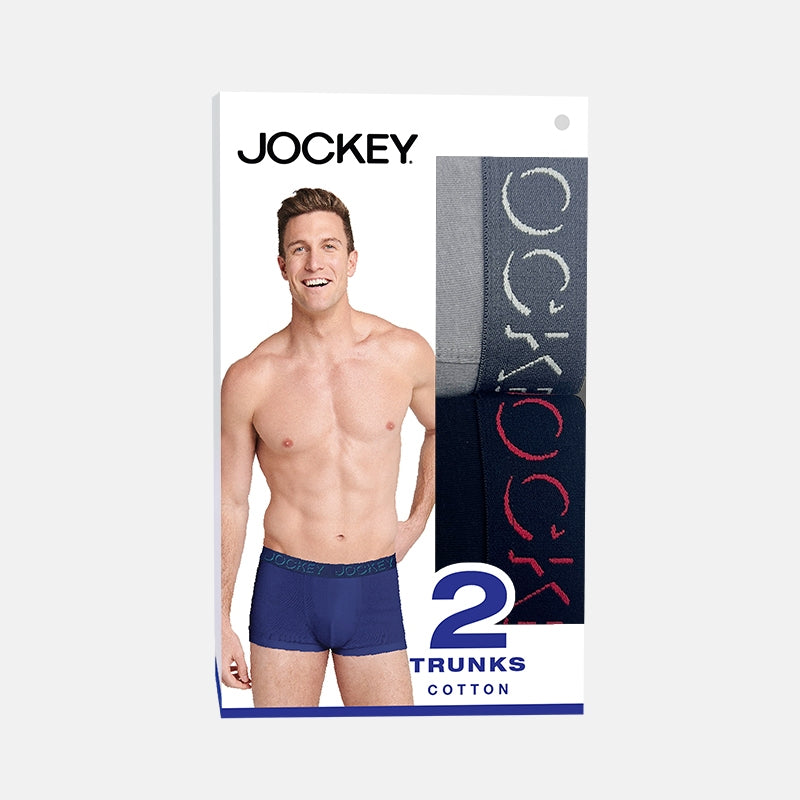 Jockey® Cotton Elastane Trunk 2-Pack | JMX409502