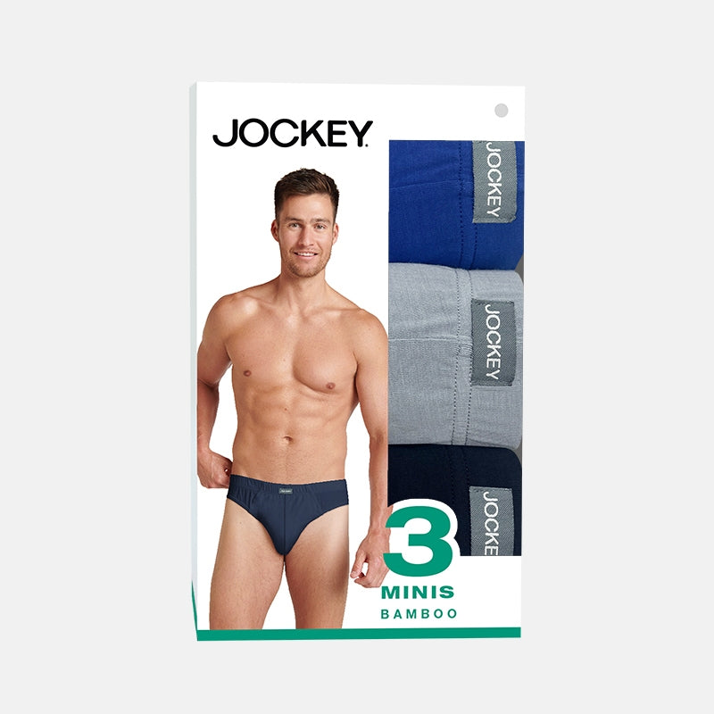 Jockey® Bamboo Elastane Mini Brief 3-Pack | JMB409497