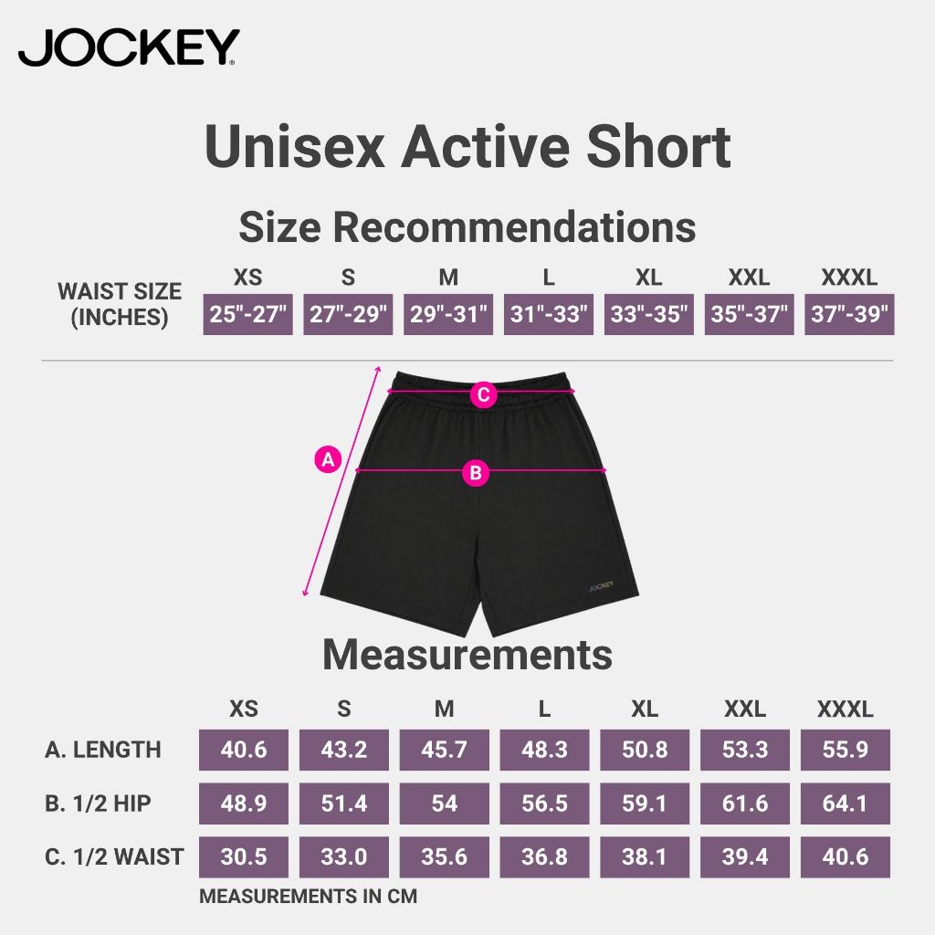 Jockey® Unisex Active Short | Quick Dry | JMM639896