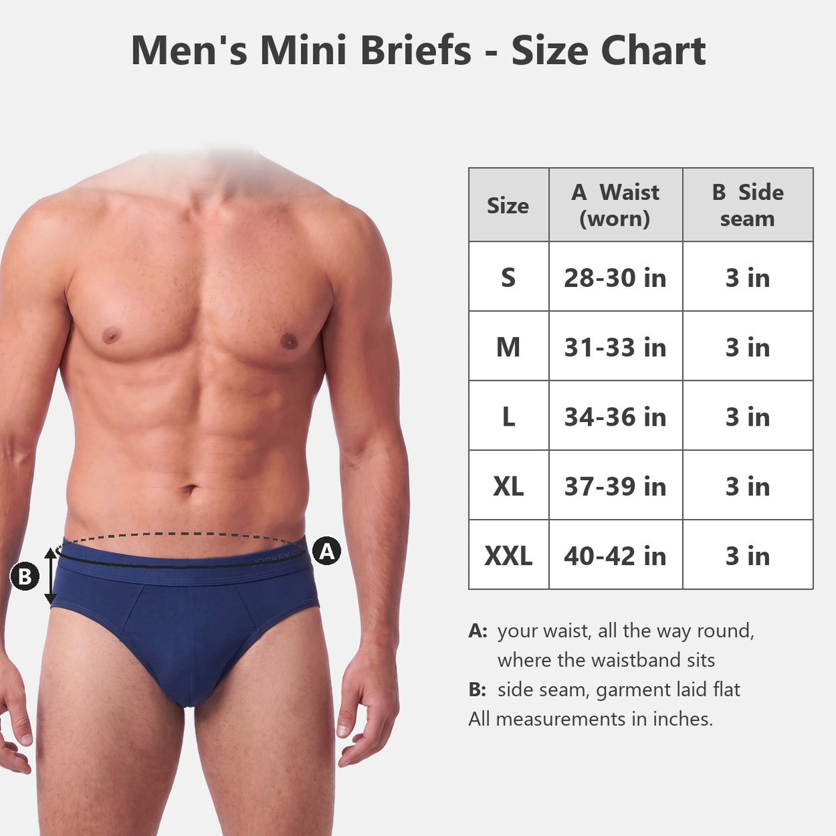 Jockey Men's Eco Soft Mini Briefs 3-Pack | Bamboo Elastane | JMB659986