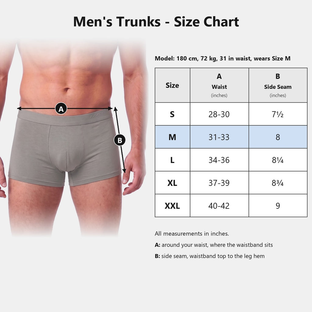 Jockey Men's Eco Soft Trunks 2-Pack | Bamboo Elastane | JMK659987