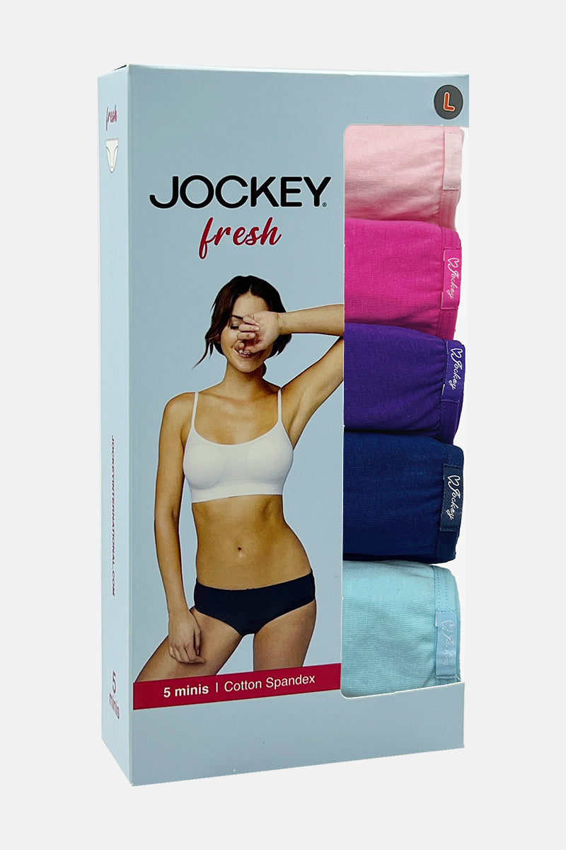 Jockey® 5pcs Ladies' Panties Cotton Spandex Mini, FRESH
