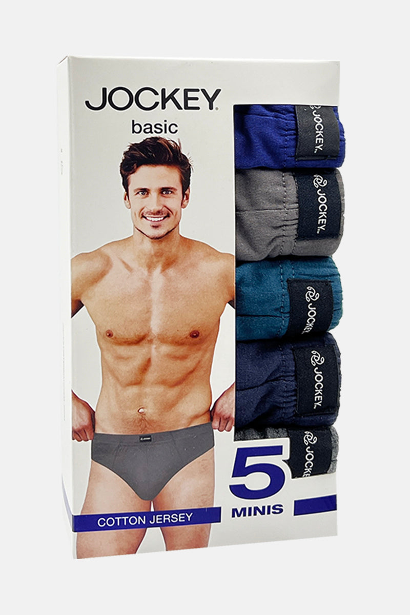 Jockey® Cotton Jersey Mini Brief 3-Pack, Basic